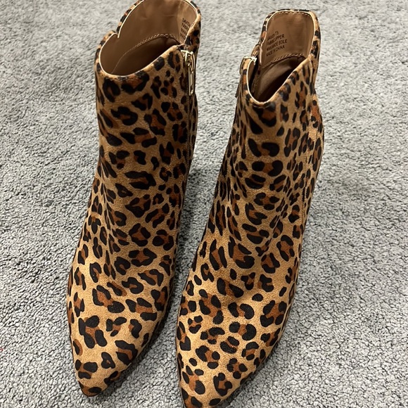 Women bootie ankle boots leopard print - Picture 2 of 8